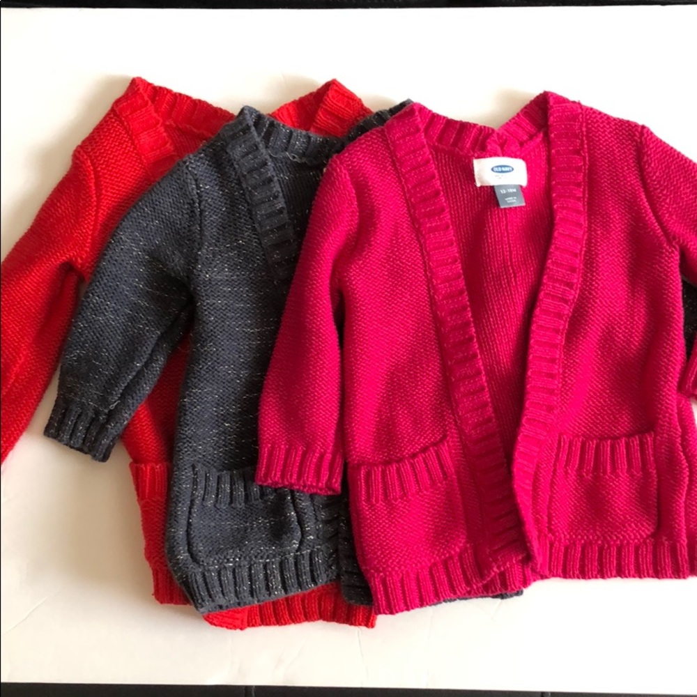 OLD NAVY Bundle of Sweaters Size 12-18 months